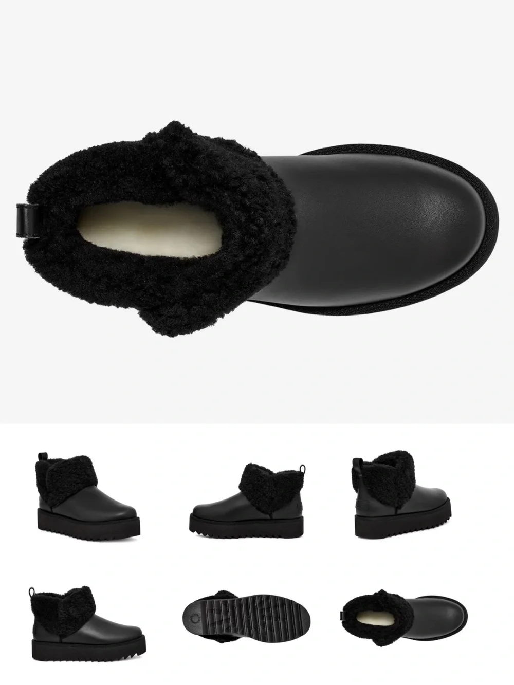 UGG Women's Black Ultra Mini Alina Bootie size 5 NEW /no box